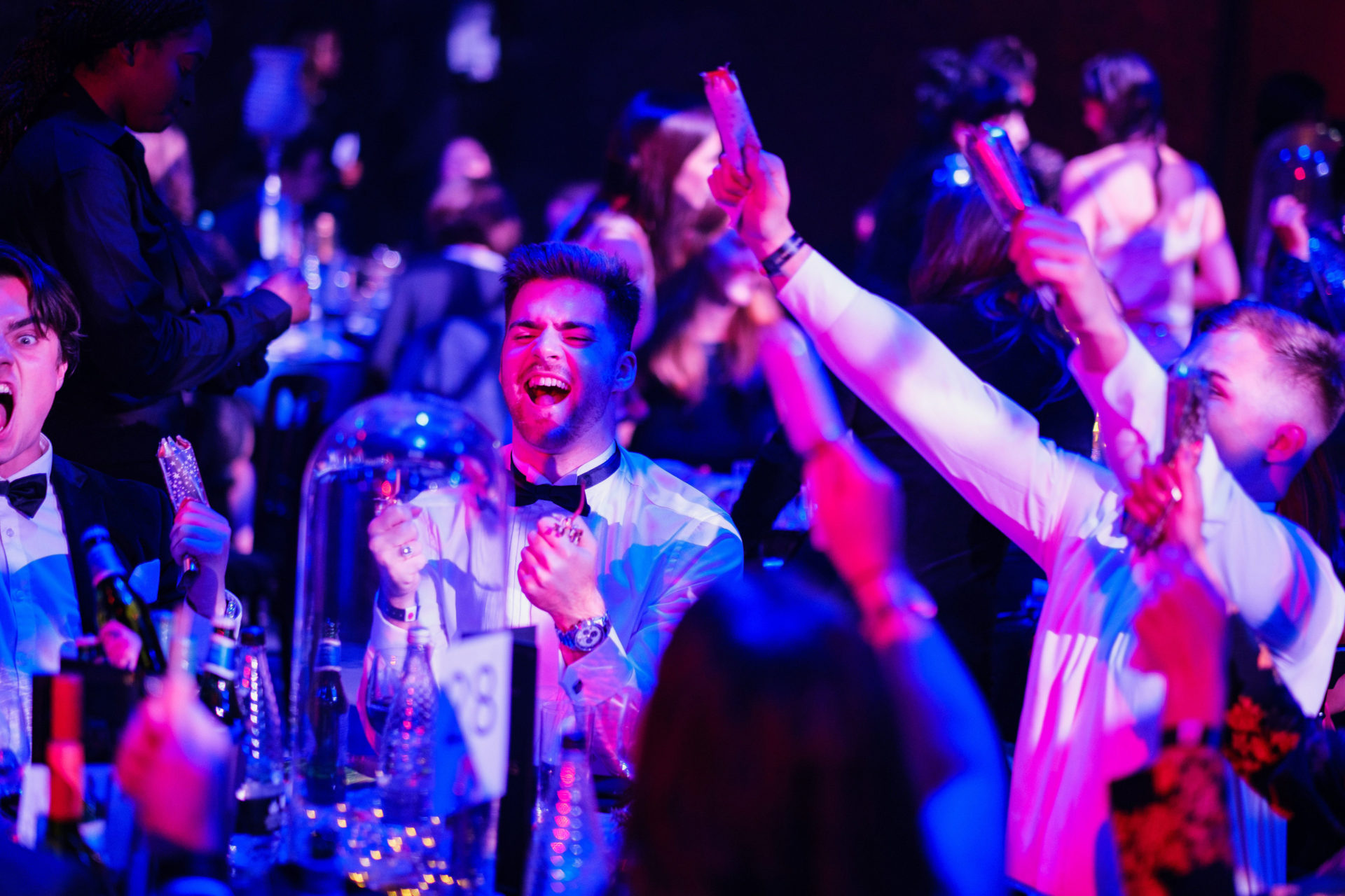Guests having fun at Oceandiva London Christmas party