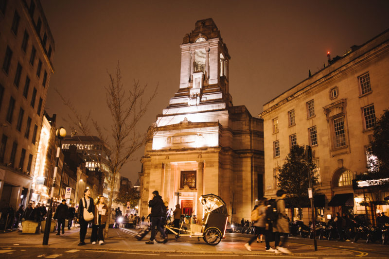 Exterior of Freemasons' Hall Venue