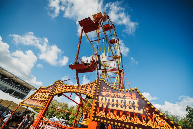 Rollercoaster at Simply Business Festival at Evolution London