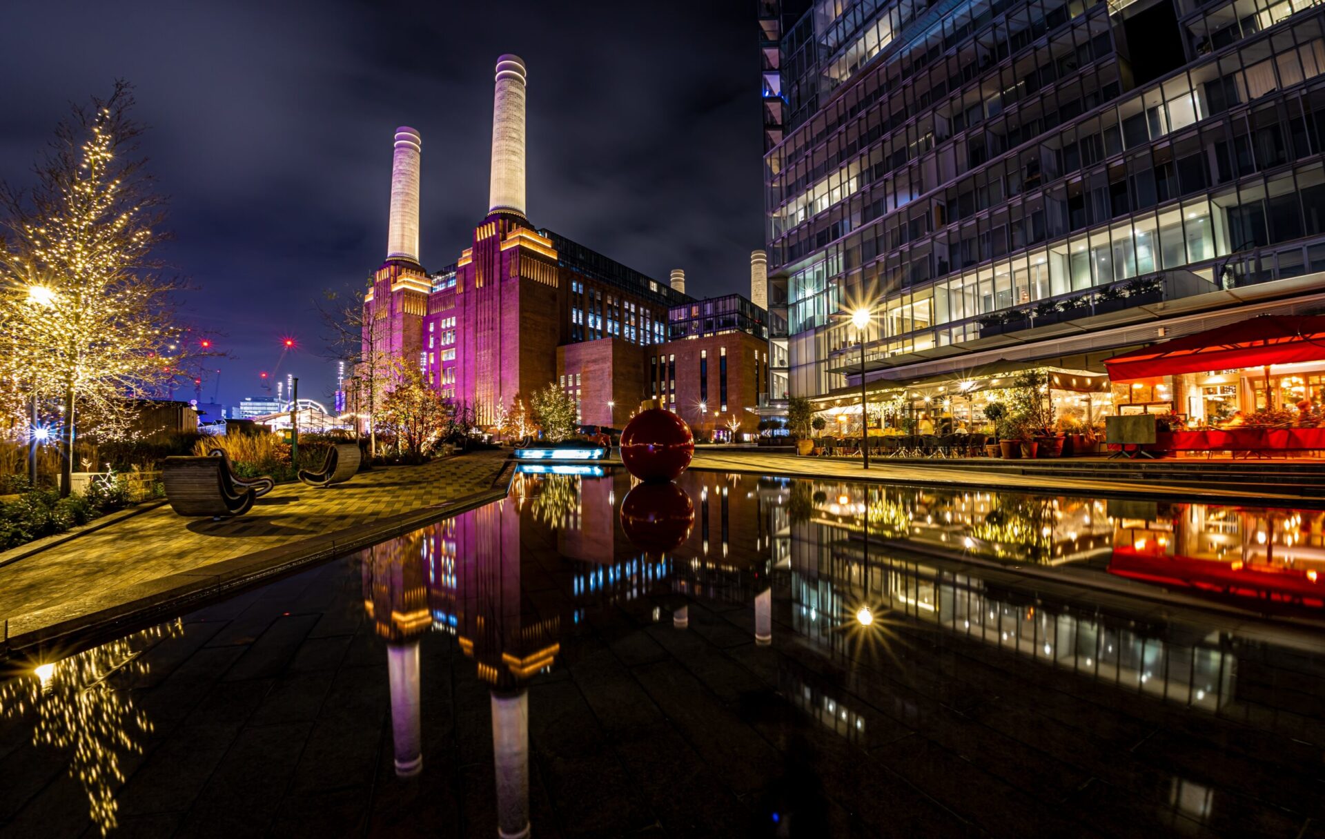 Battersea Power Station at Christmas